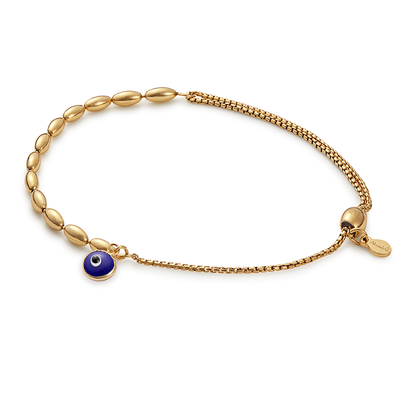 Evil Eye Pull Chain Bracelet - Adjustable Protection Amulet