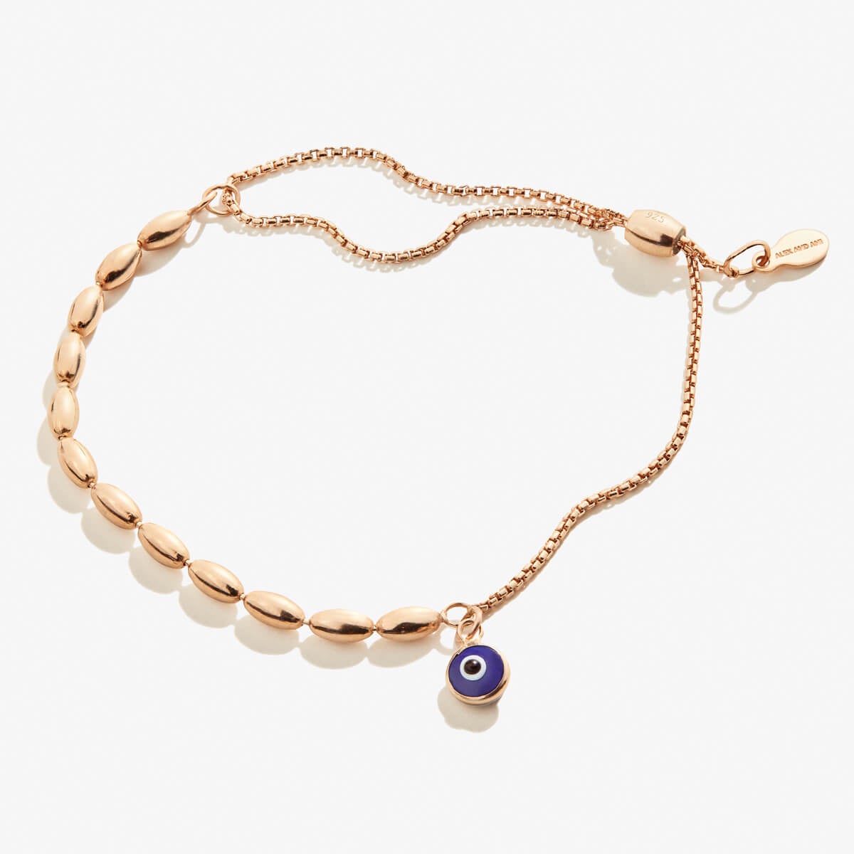 Evil Eye Pull Chain Bracelet - Adjustable Protection Amulet