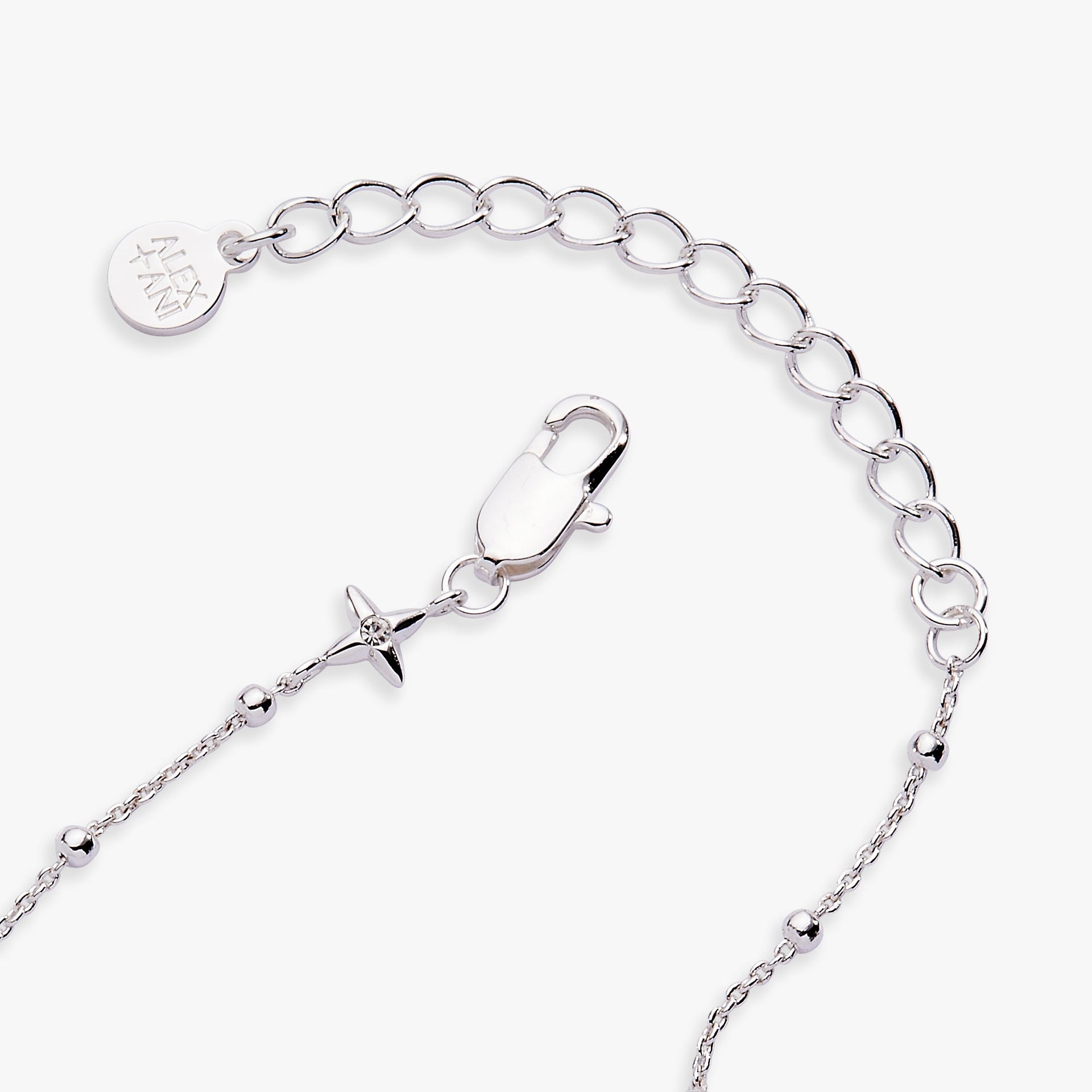 Silver-Plated Evil Eye Inline Beaded Chain Bracelet