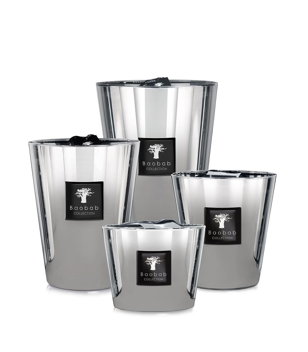 Platinum Max 16 Scented Candle with Amber and Musk Notes