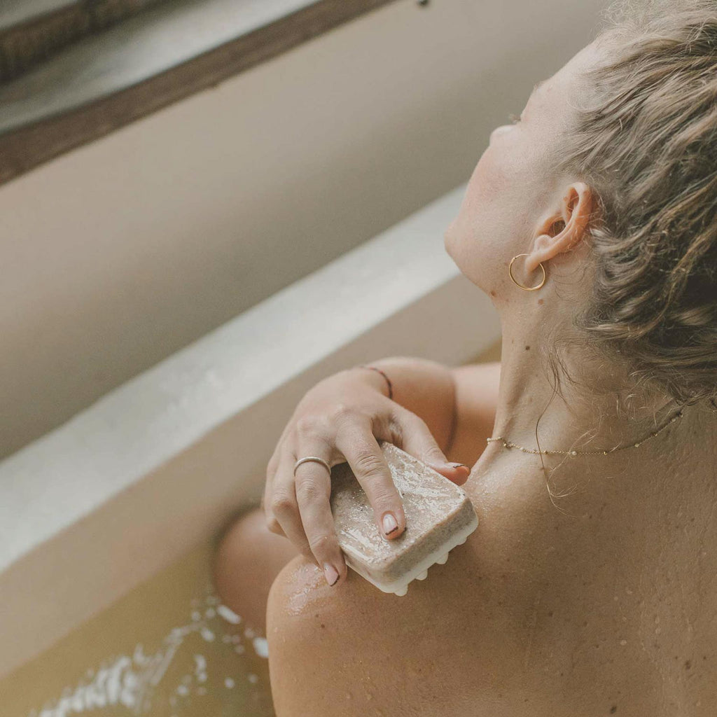 LIMITED Palo Santo Exfoliating Massage Bar Soap - Hand-wrapped Version