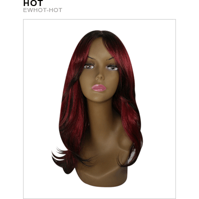 Glamorous Exotic Collection Hot Wig in Burgundy and Black