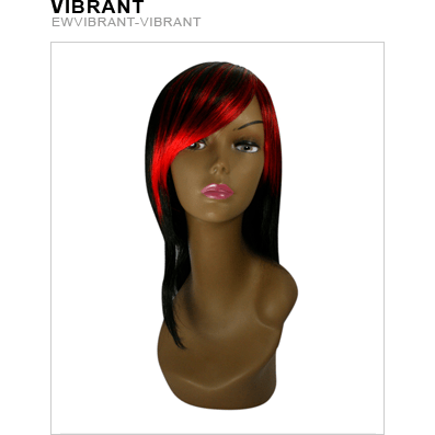 Exotic Collection Kanekalon Wig - Vibrant Red & Black Styles