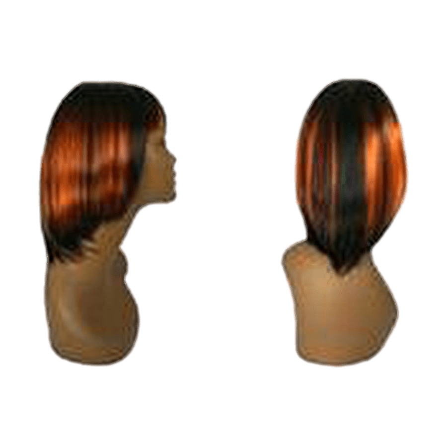 Exotic Collection Wig - Modern Edgy Style in Black or Copper-Red