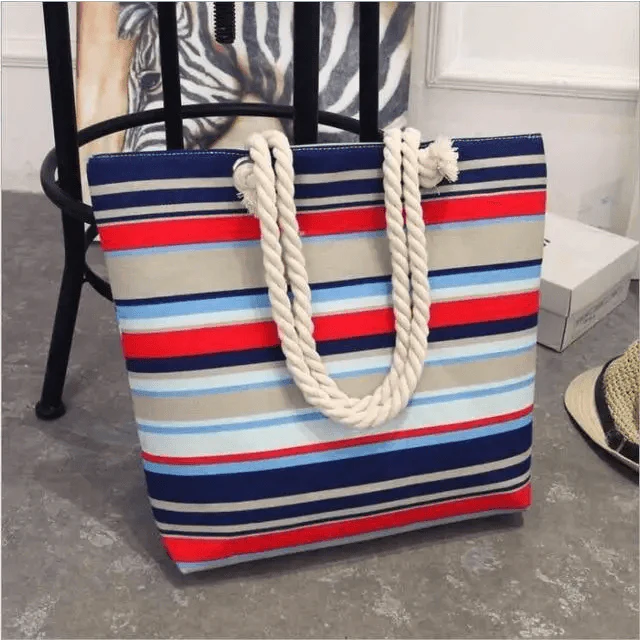 Floral Canvas Graffiti Handbag Foldable Casual Shoulder Bag