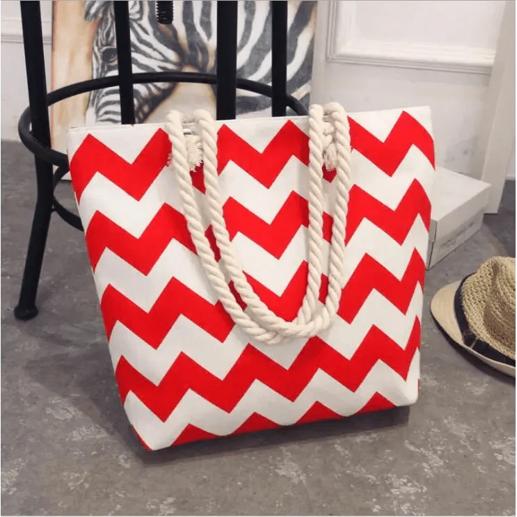 Floral Canvas Graffiti Handbag Foldable Casual Shoulder Bag