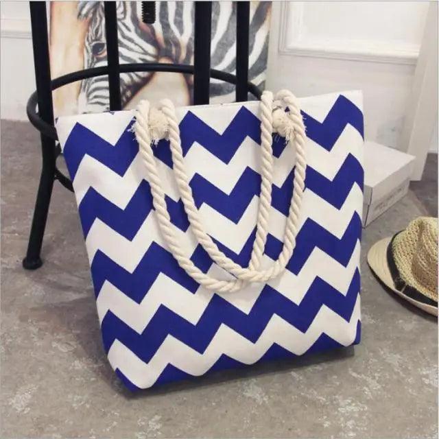 Floral Canvas Graffiti Handbag Foldable Casual Shoulder Bag