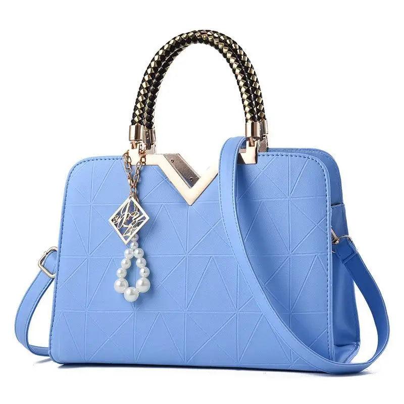 Snow White Crossbody Bag with Phone Pocket and Zipper Closure