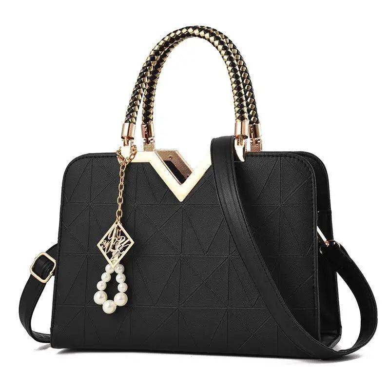 Snow White Crossbody Bag with Phone Pocket and Zipper Closure