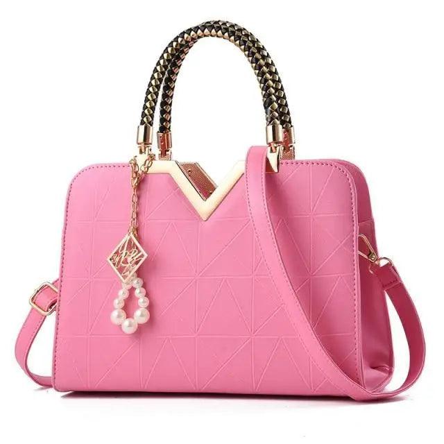 Snow White Crossbody Bag with Phone Pocket and Zipper Closure