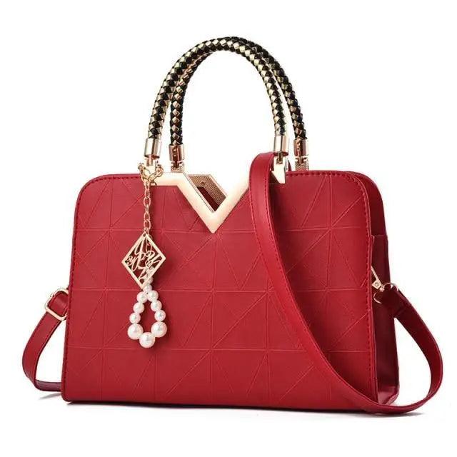 Snow White Crossbody Bag with Phone Pocket and Zipper Closure