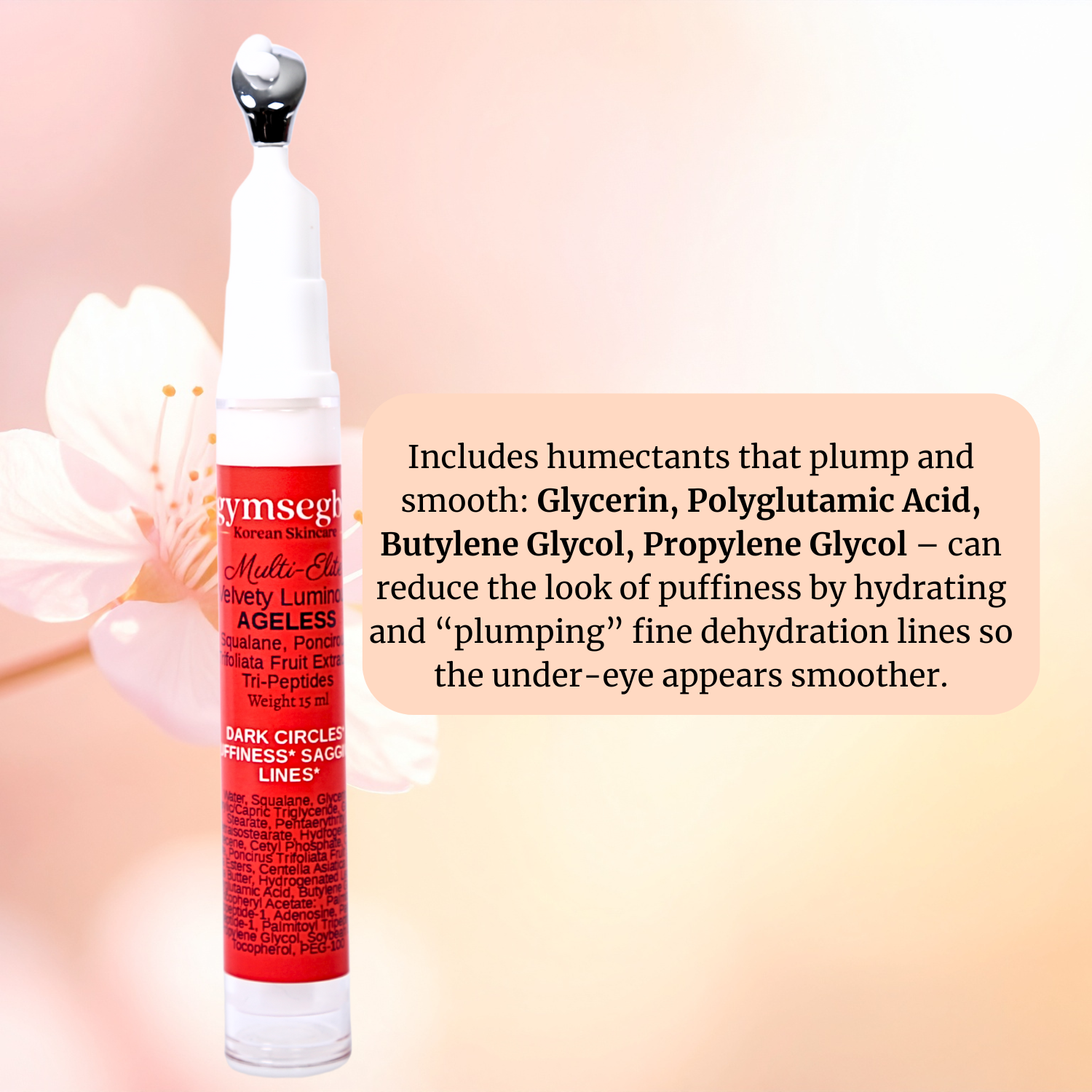 Multi-Elite Ageless Eye Cream: Peptide & Niacinamide Treatment