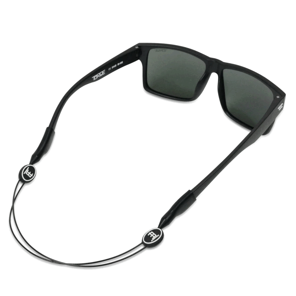 Sleek steel black adjustable neck cord for sunglasses