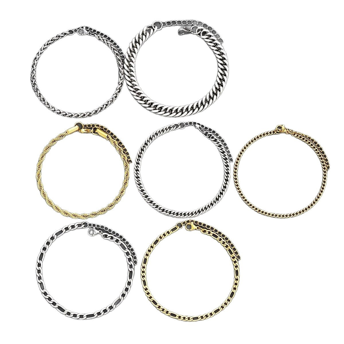 Stainless Steel European And American-style Mens And Womens Bracelet