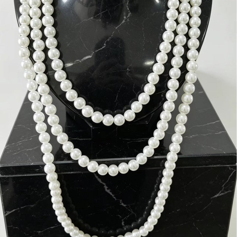 Elegant Multi-strand Pearl Necklace