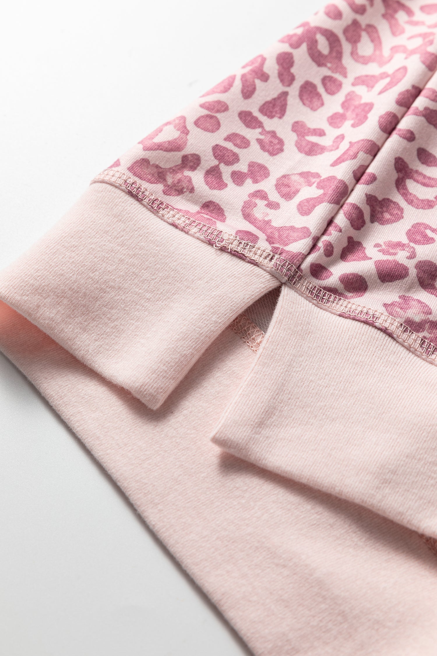 Wrenlee Pink Leopard Print Patchwork Crewneck Sweatshirt - Image 13
