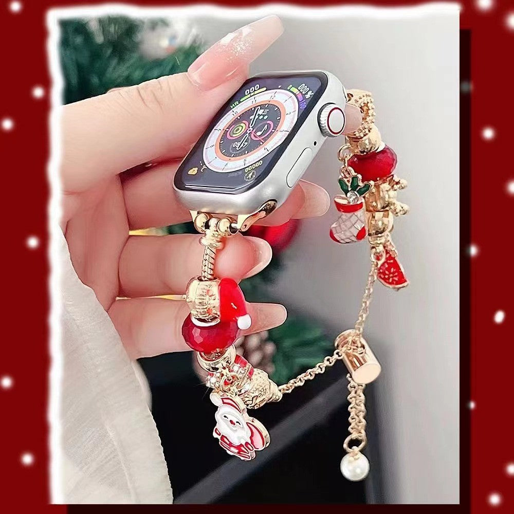 Creative Cartoon Bracelet, Leather Cord Braided Smartwatch Strap
