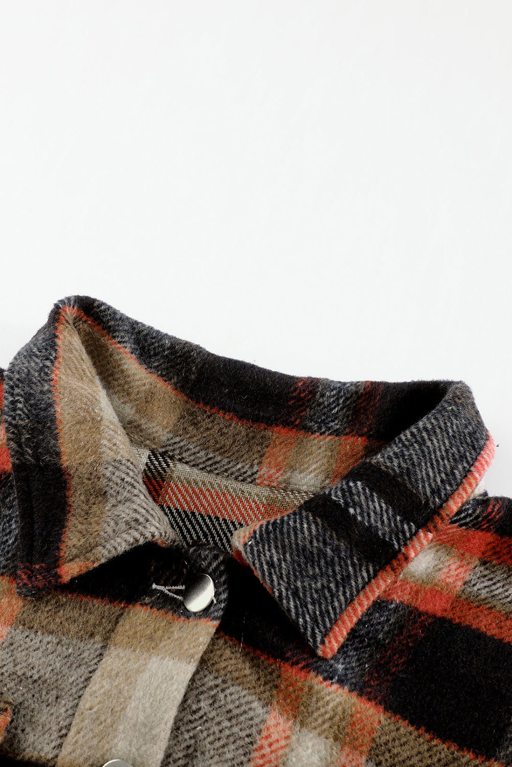 Brown Plaid Flannel Shacket | Button-Up Long Sleeve