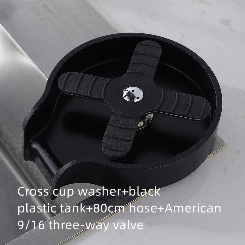 Automatic Glass Cup Washer for Kitchen Sink Bar Counter Stainless