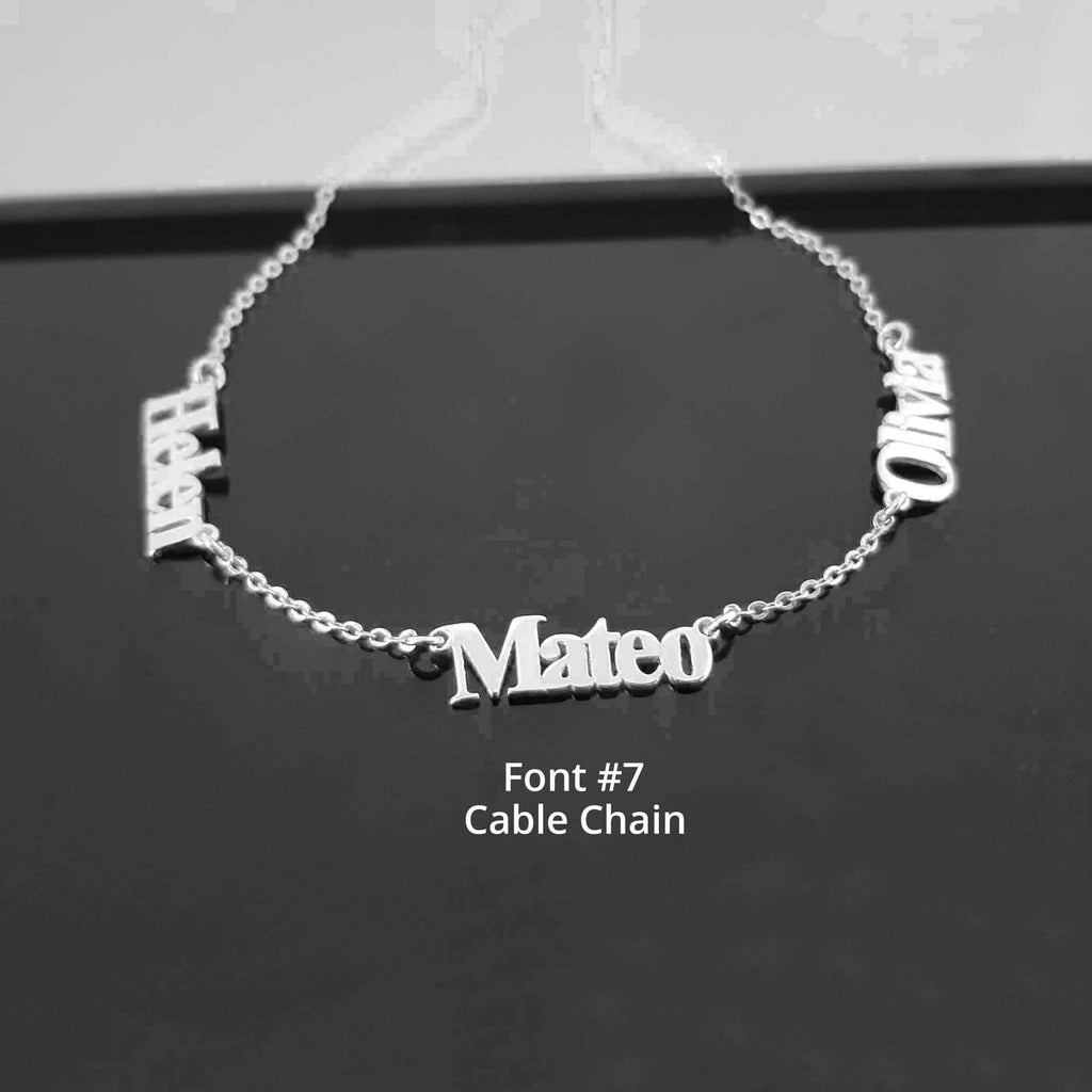 Custom Multiple Name Necklace – Personalized Family & Friendship Jewelry