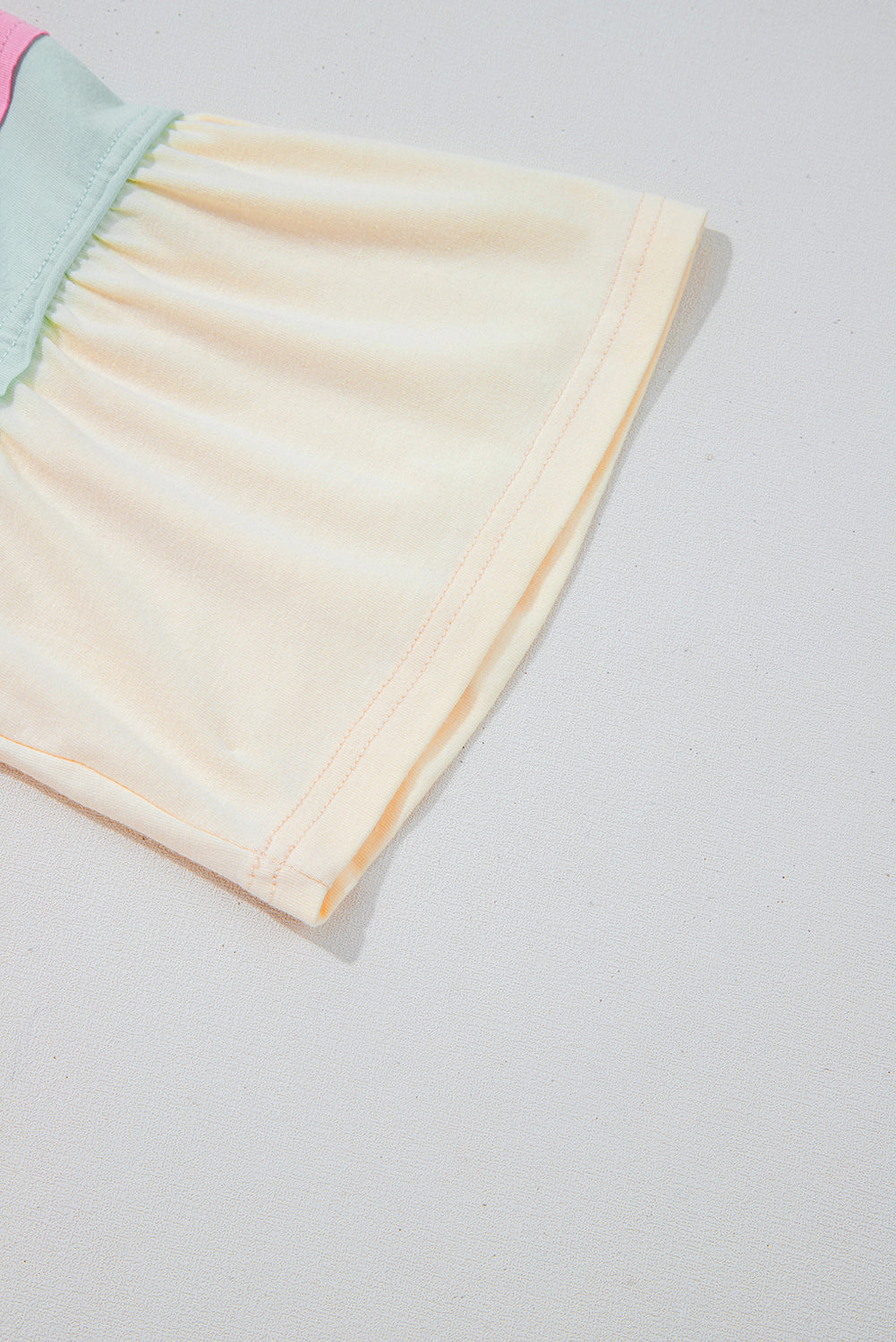 Women White Colorblock Striped T-Shirt with Flounce Sleeves - Image 8