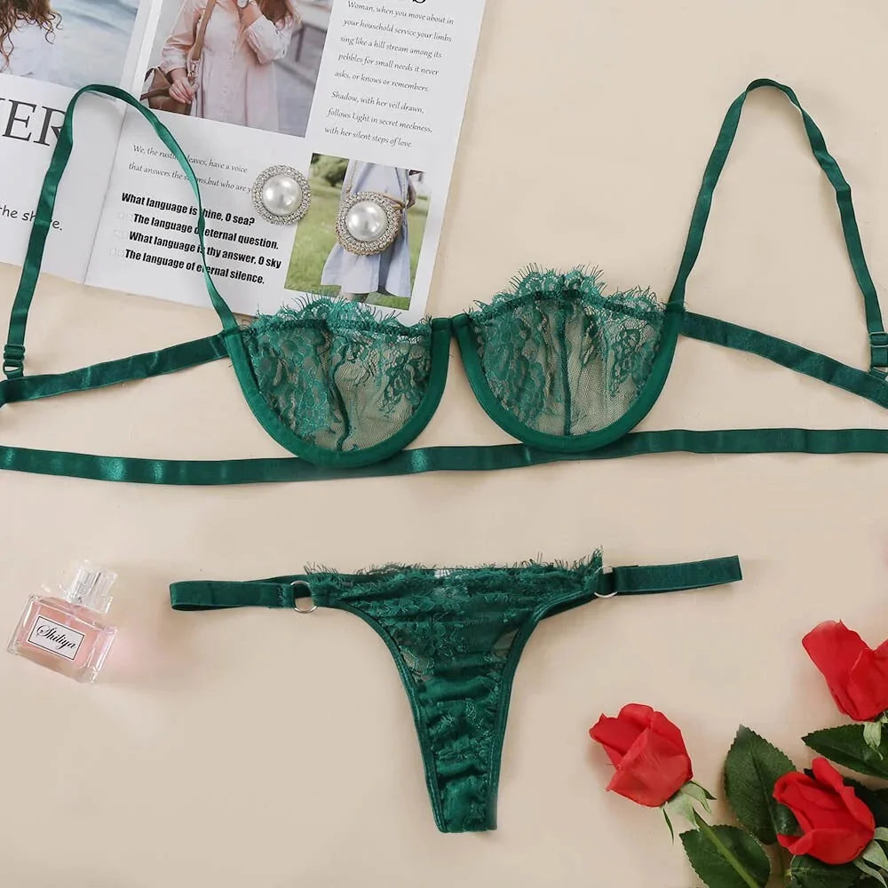 Sexy Transparent  Lingerie Set