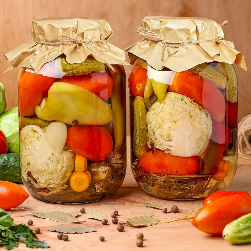 4-Pack 1-Gallon Glass Mason Jars with Airtight Hinged Lids