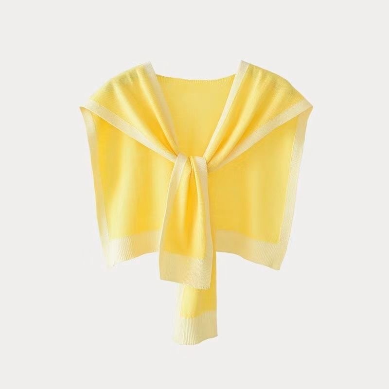 Knitted Fake Collar Shawl - Minimalist Shoulder Neck Protection