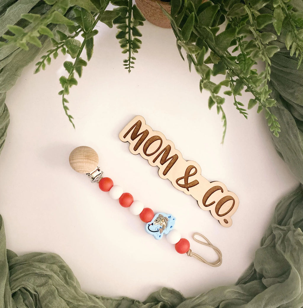 Fishing Lure Pacifier Clip