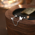 Womens Earrings With Double Tassel Butterflies