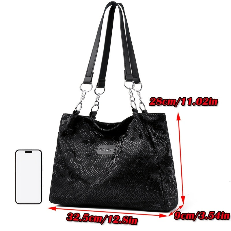 Perfect Lily Women's Snake Print Shoulder Bag