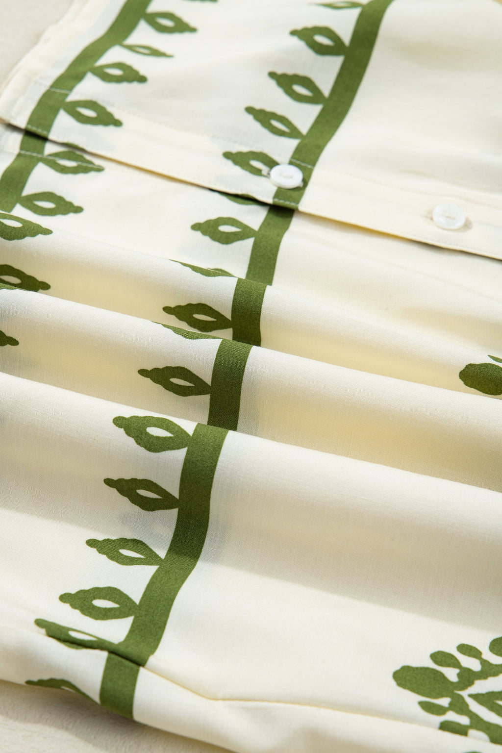 Tie V-Neck Puffy Half Sleeve Shirt