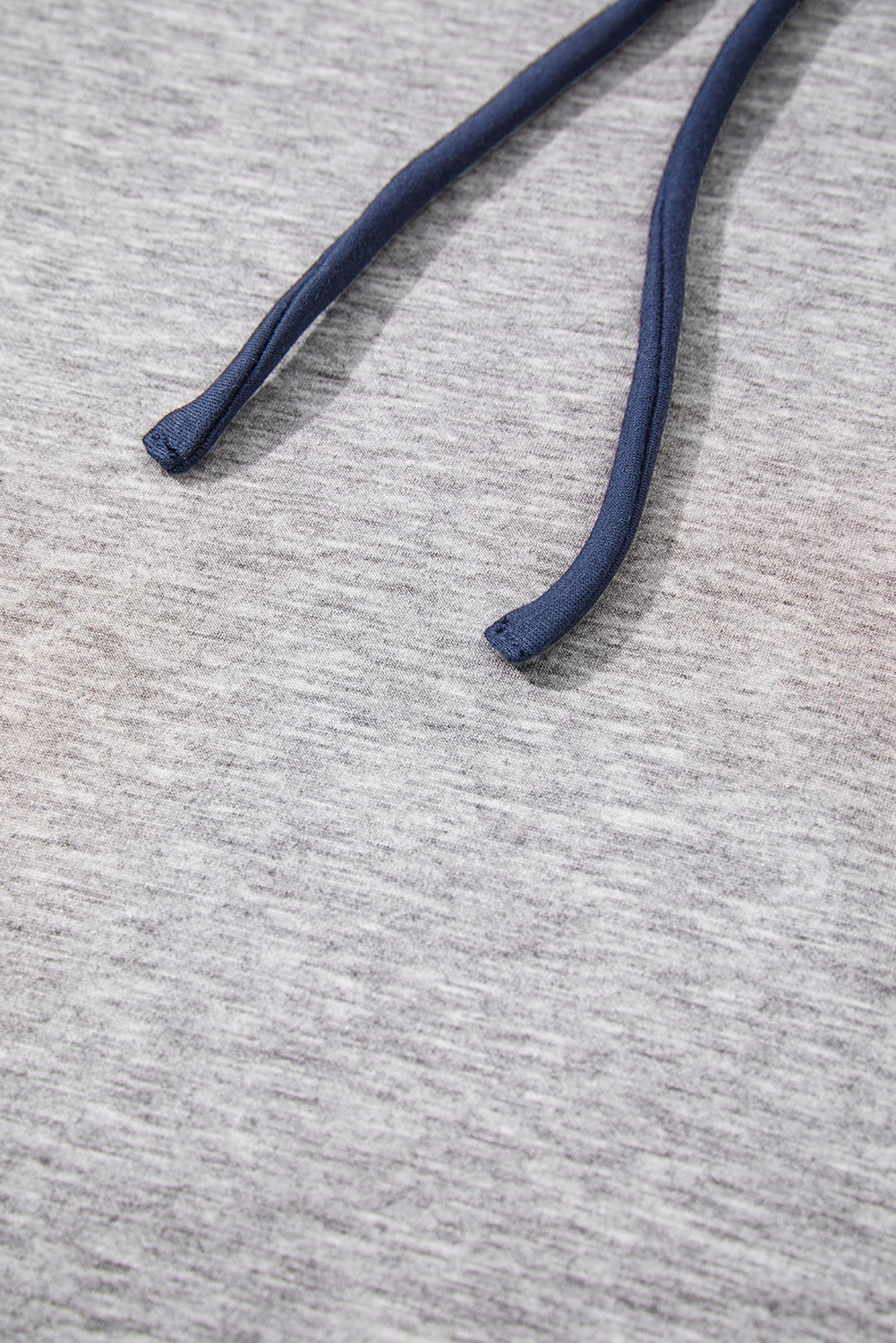 Zariyah Colorblock Patchwork Drawstring Hoodie in Gray and Navy - Image 6