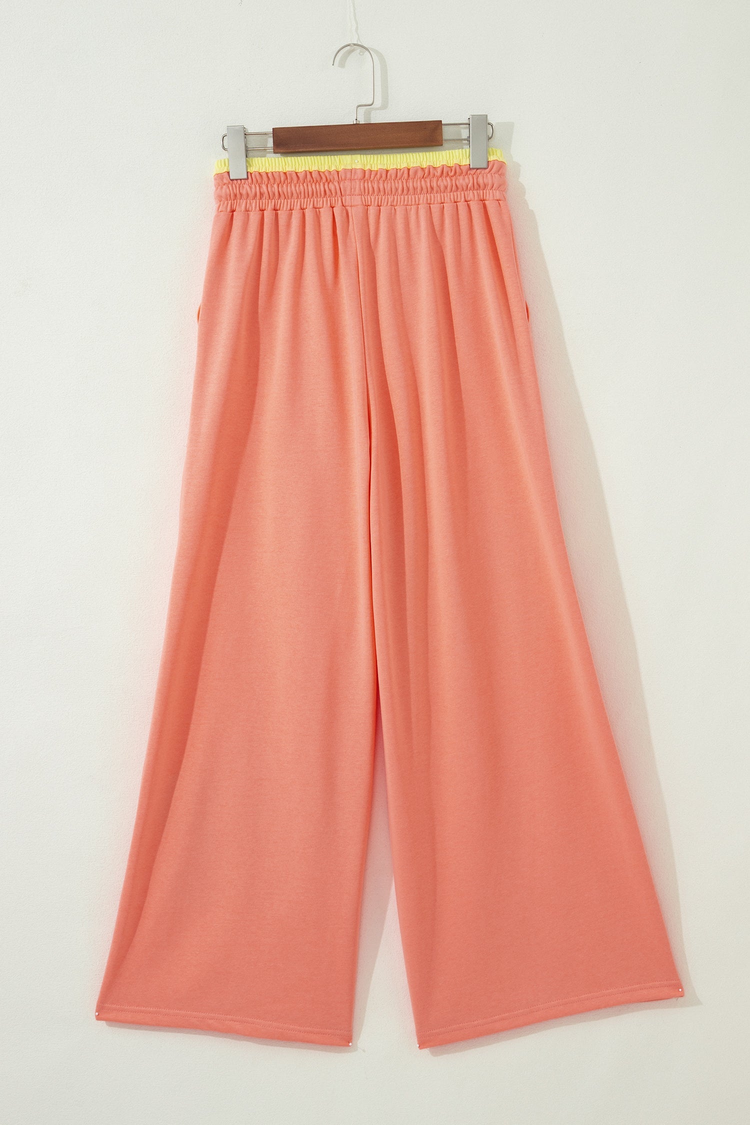 Women’s Floral Patchwork Colorblock Wide Leg Drawstring Pants
