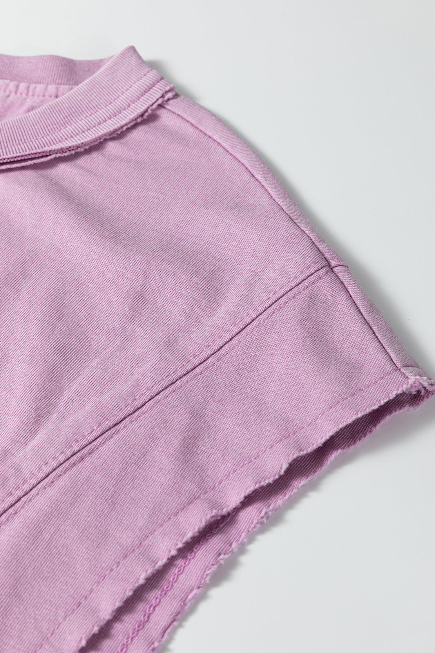 Solid Mineral Wash Boxy Tank Top