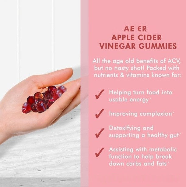 Vinegar-flavored Gummy Health Supplement In A Bottle