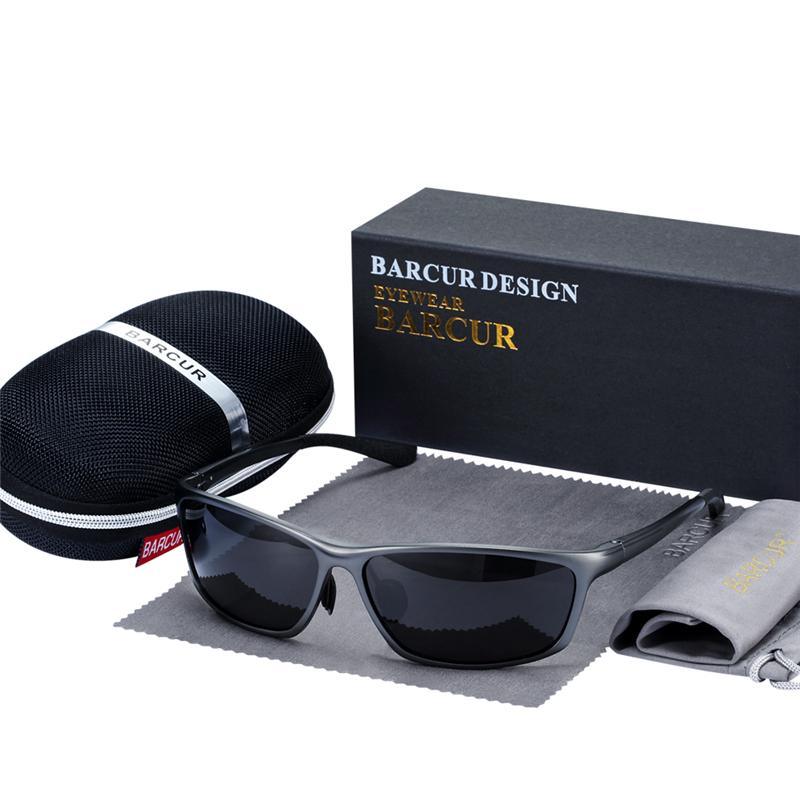 Oversized Square Polarized Sunglasses Retro Sport Style