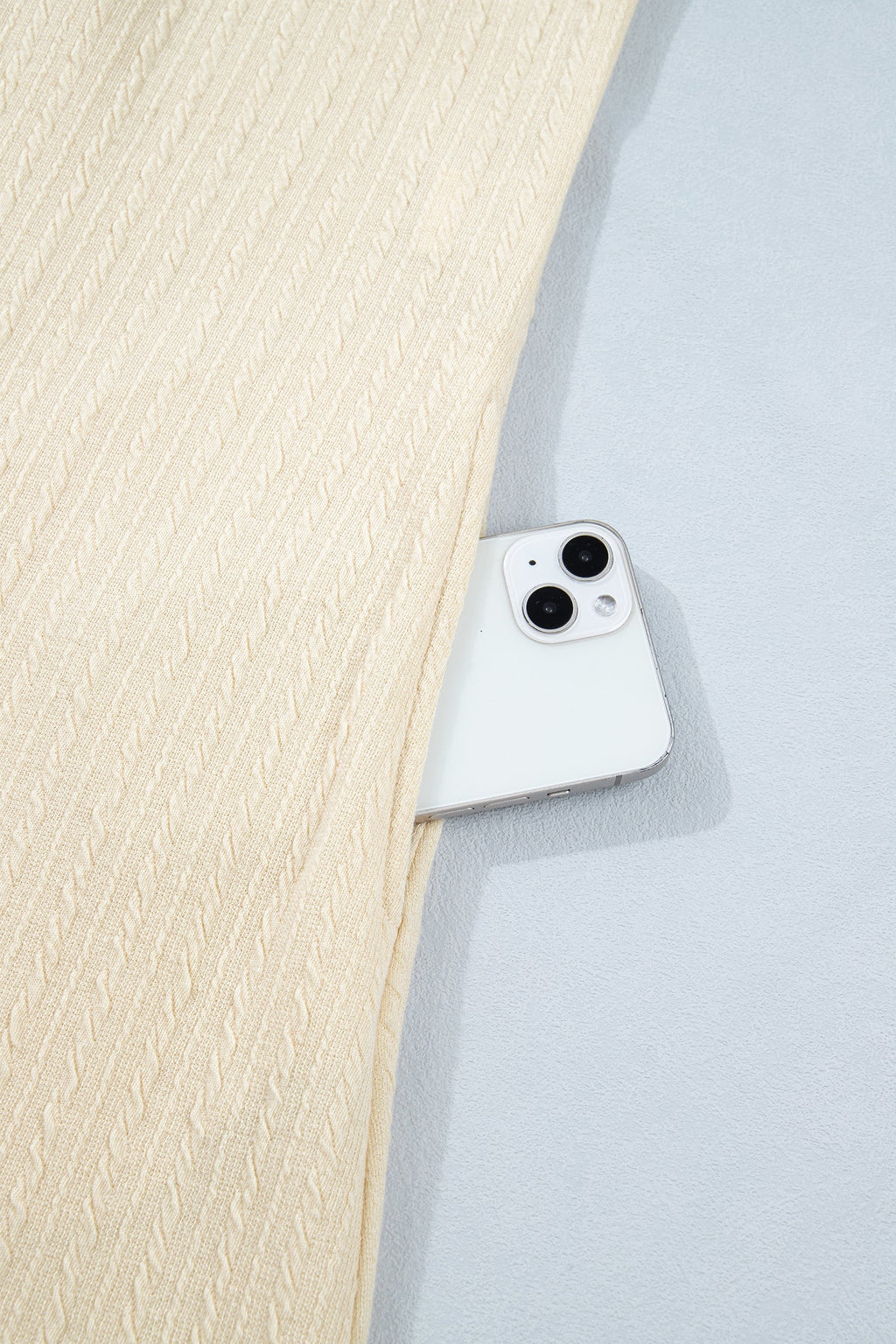 Jet Stream Half Buttons Ribbed Knit Wide Leg Jumpsuit