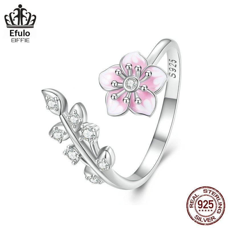 S925 Sterling Silver Open Adjustable Ring