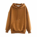 Casual Solid Color Plus Velvet Sweater for All Seasons