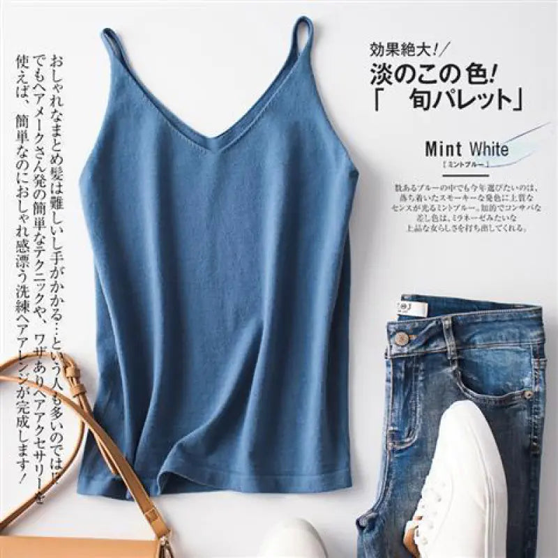 Plus Size Loose Knit Sleeveless Top for Summer