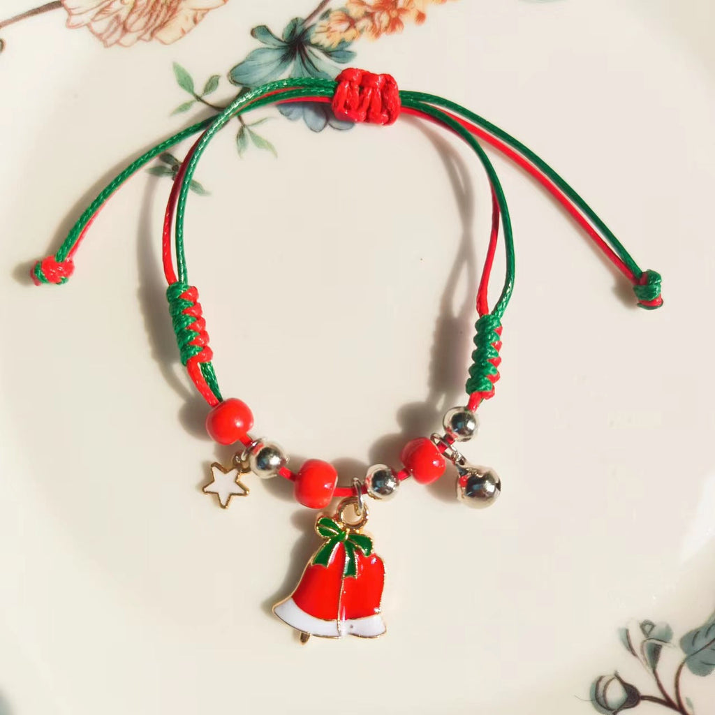 European And American Cross-border Hot Selling Christmas Bracelet Woven Bracelet Bracelet Christmas Gift Factory Supply