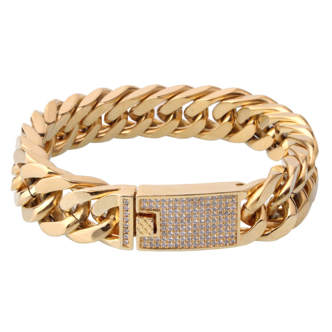 New Mens Titanium Steel And Stainless Steel Bracelet
