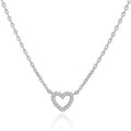 Amazon Heart-Shaped Diamond-Studded Necklace For Women, Heart Pendant Design, Clavicle Chain, Elegant Neck Chain, Wholesale New Style, Light Luxury