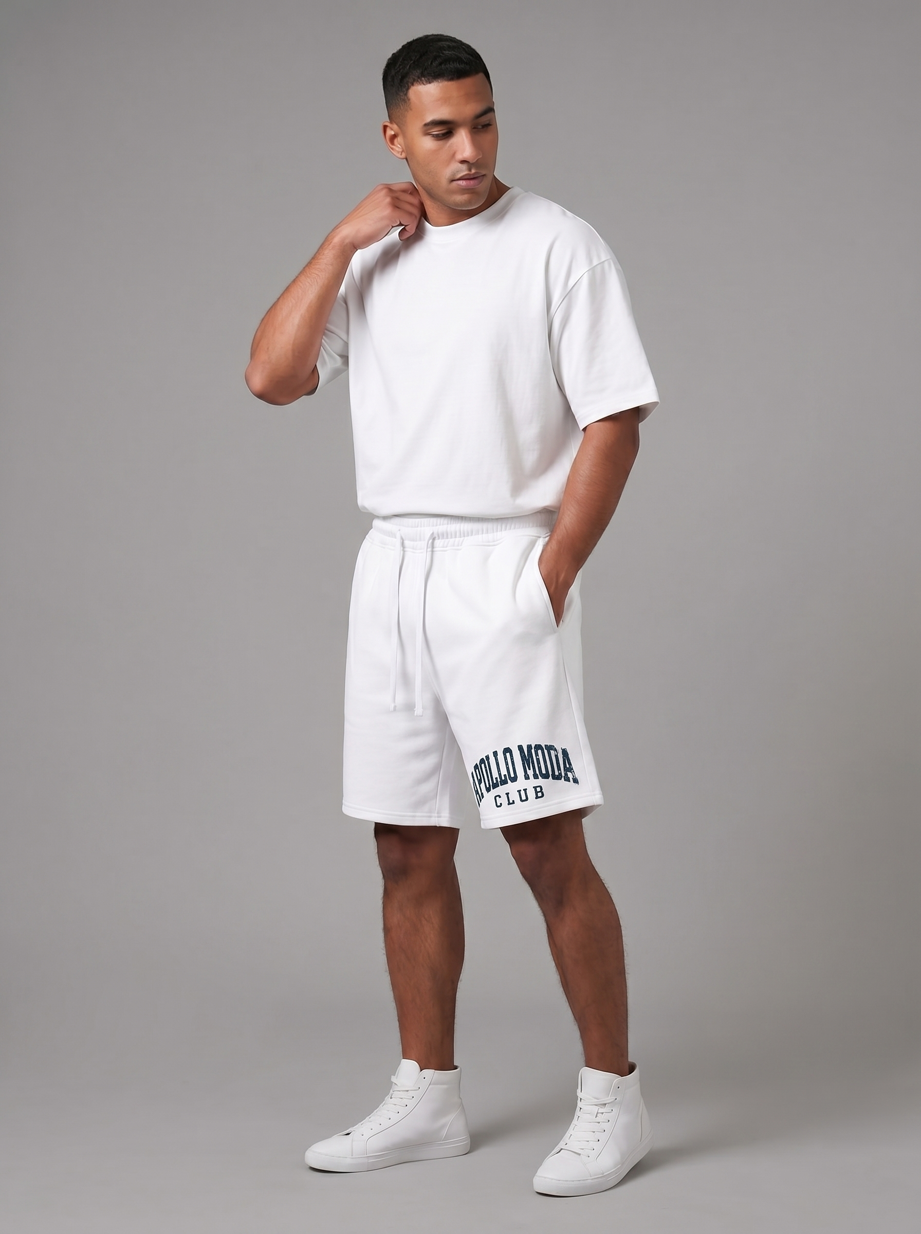 Club Collegiate Sweat Shorts – Relaxed Fit 100% Cotton Knit