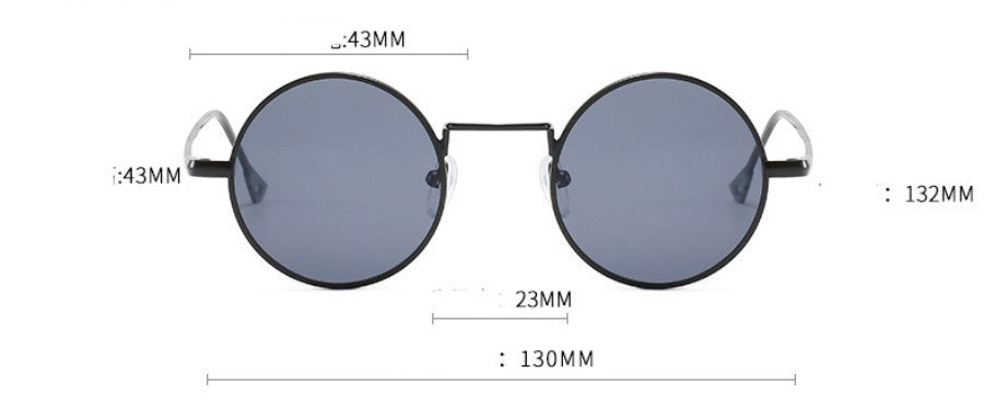 Steampunk Sunglasses - Retro Round Gothic Metal Shades