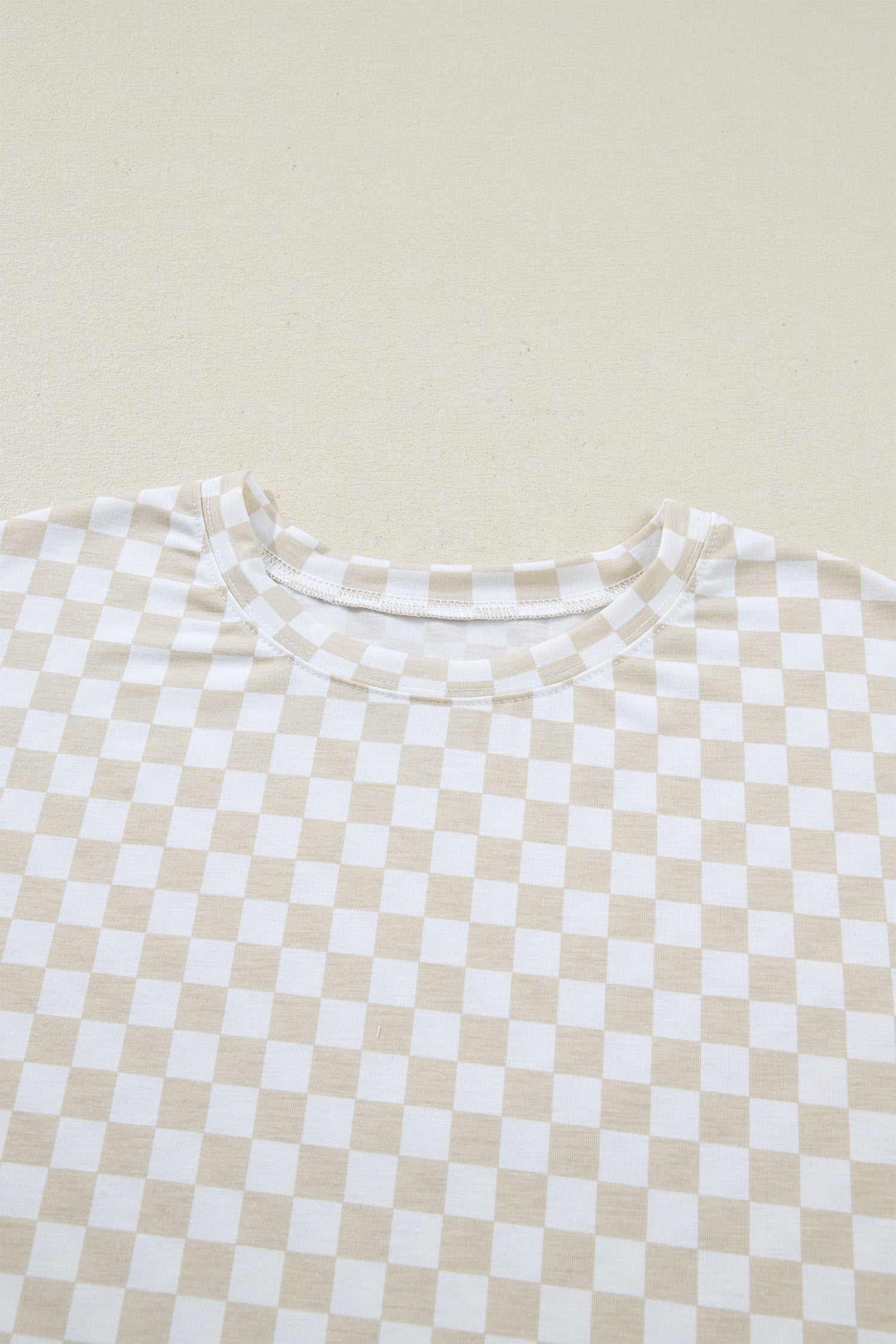 Checker Short Sleeve Tee & Pants Lounge Set
