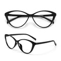 KFUGMAQN Myopia glasses blue light blocking glasses cats eye fashionable womens glasses these are not reading glasses (black -200 Diopters)