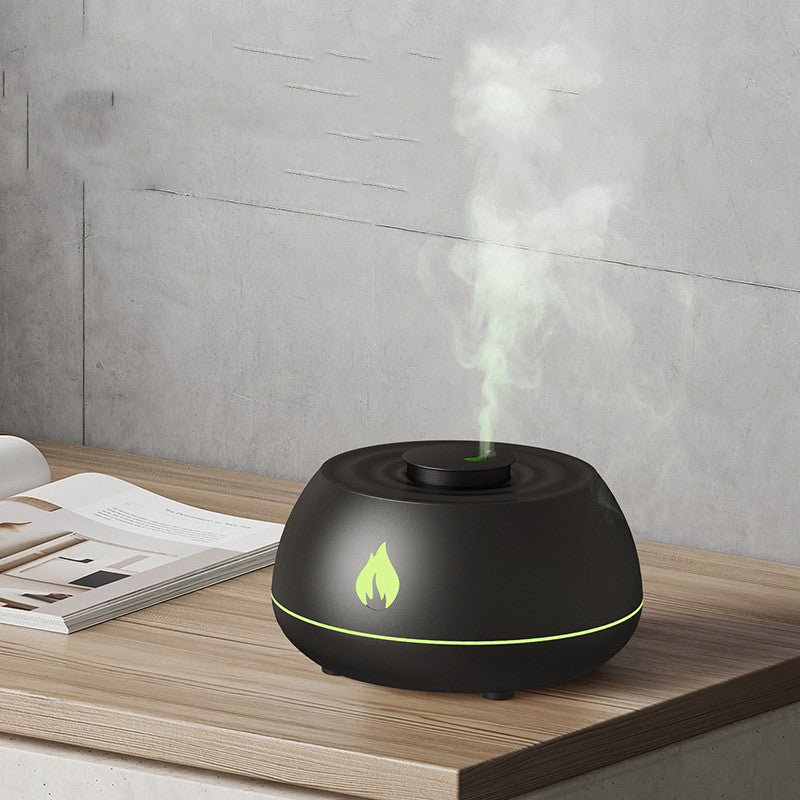 Modern Flame Humidifier & Essential Oil Diffuser with 7 Colors