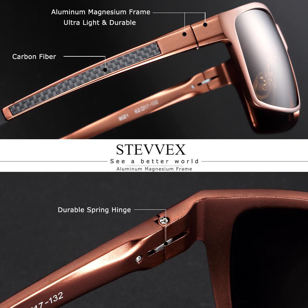 Classic Square Polarized Sunglasses for Men UV400 Driving Shades